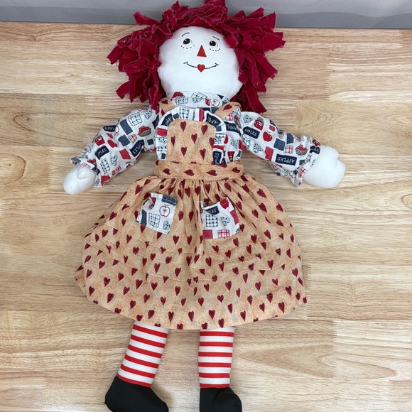 22” Vintage Rag Doll Handmade Raggedy Ann From 1999 - Picture 6 of 9
